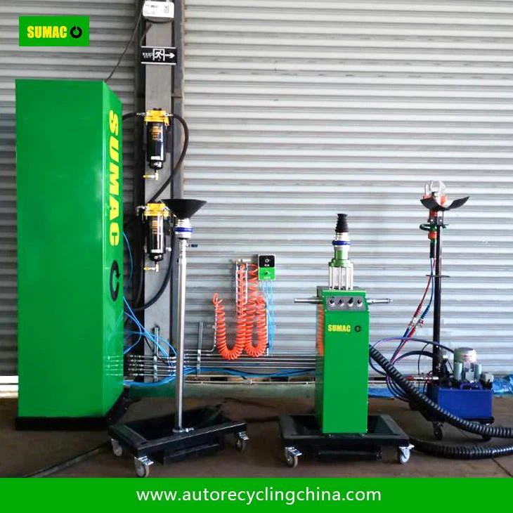 ELV Recycling Waste Car Oil Recycling Drain Station